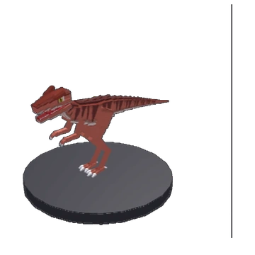 In-game model capture of Chindesaurus.