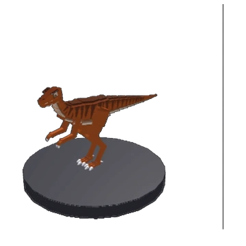 In-game model capture of Guaibasaurus.
