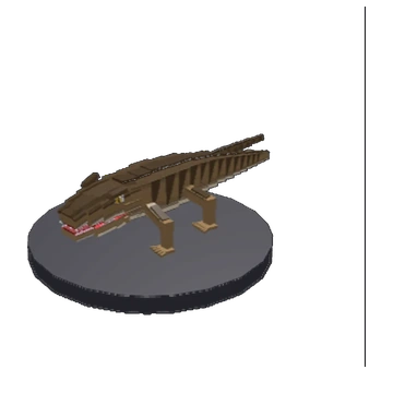 In-game model capture of Ichthyostega.
