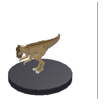 In-game model capture of Pisanosaurus.