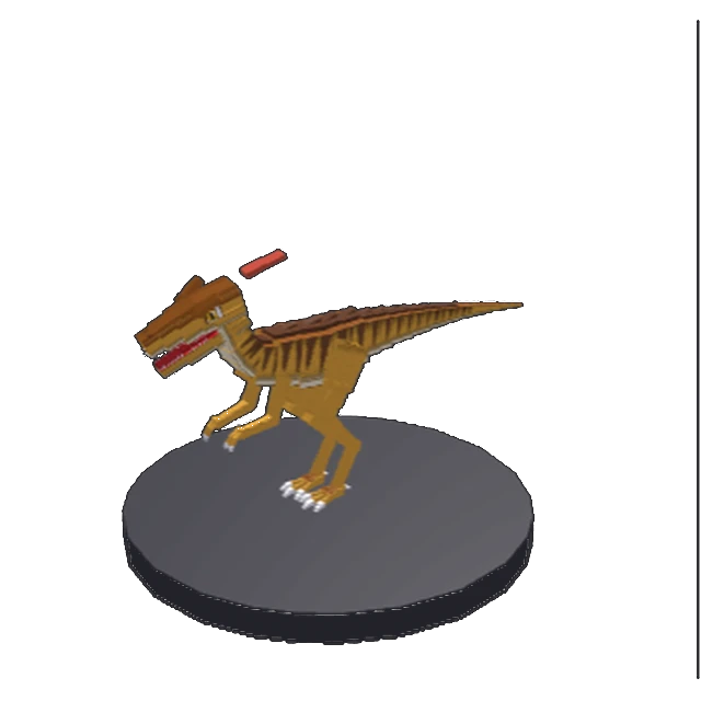 In-game model capture of Coelophysis.
