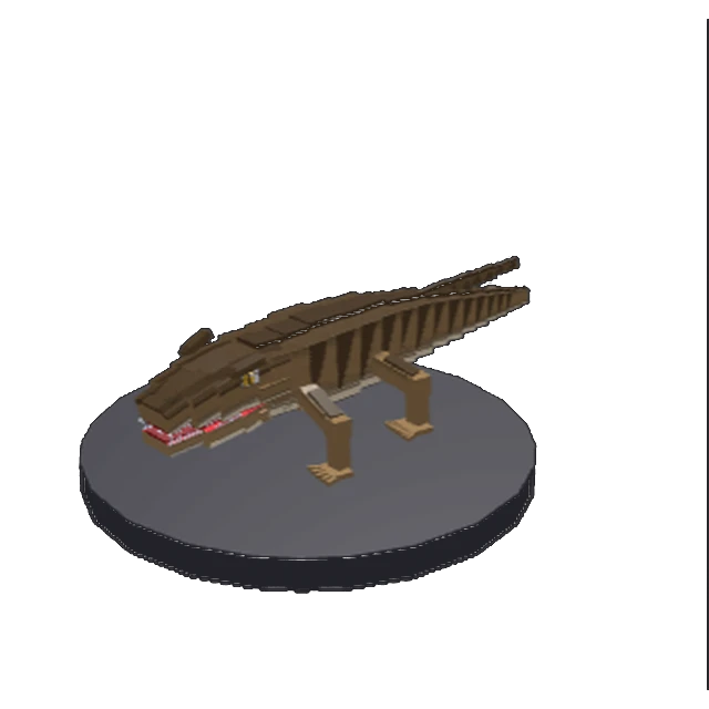 In-game model capture of Ichthyostega.